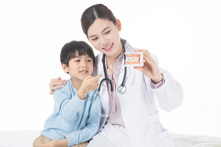 医疗儿童儿童体检口腔检查背景