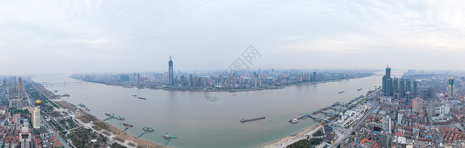 武汉长江两岸全景长片图片