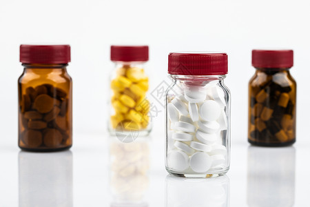 药品与医疗药片版药瓶高清图片
