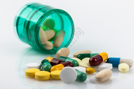 药盒包装药品与健康背景