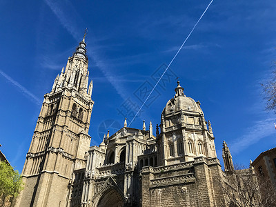 中世纪风貌西班牙托雷多大教堂背景