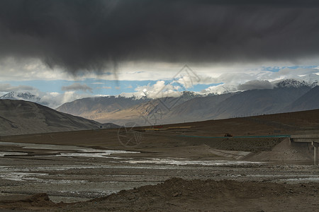 土地的纹路新疆帕米尔高原戈壁背景