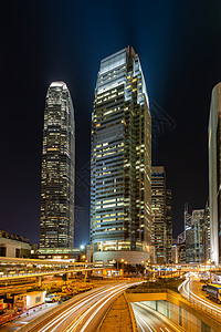 香港夜晚中环建筑图片