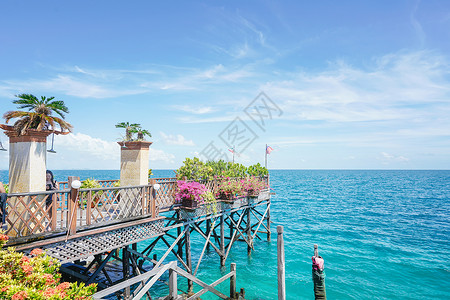 马来西亚燕屋沙巴仙本那马布岛度假水屋酒店背景
