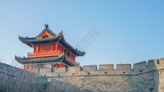 荆州古城背景图片