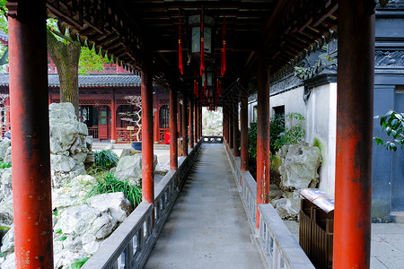 上海豫园走廊图片