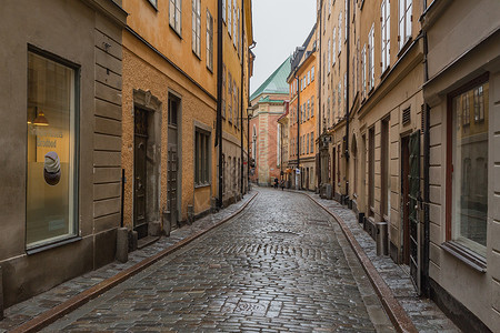 瑞典斯德哥尔摩老城建筑小巷图片