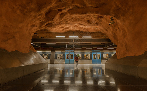 瑞典地铁瑞典首都斯德哥尔摩地铁背景