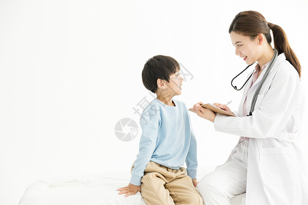 健康呵护儿童体检背景