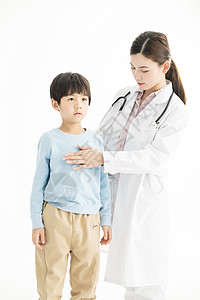医生给儿童检查身体图片