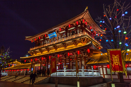 芙蓉广场西安大唐芙蓉园背景