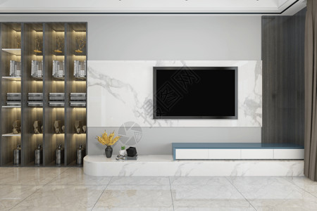 电视机背景墙嵌入式电视背景墙设计图片