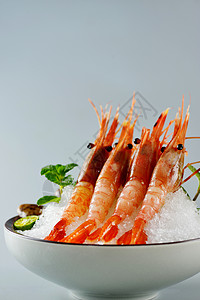 牡丹虾刺身加拿大牡丹虾高清图片