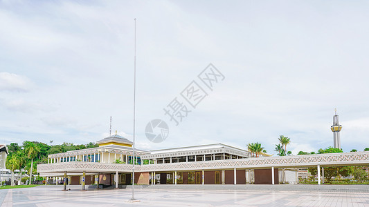 文莱斯里巴加湾城市广场背景图片