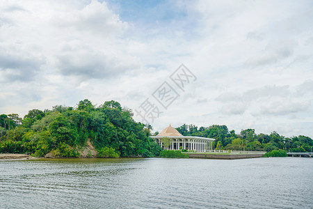 文莱首都文莱斯里巴加湾风光背景