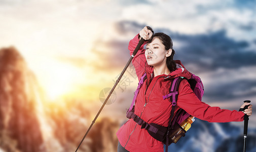 登山服登山运动设计图片