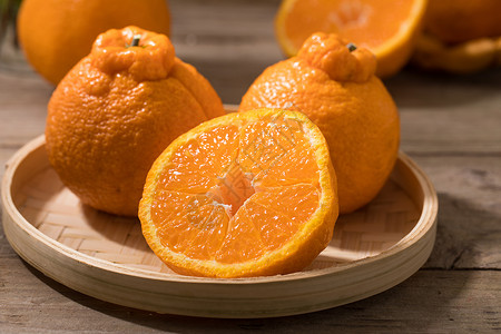 柑丑橘背景