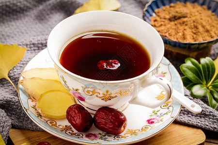 红枣茶液体红糖高清图片