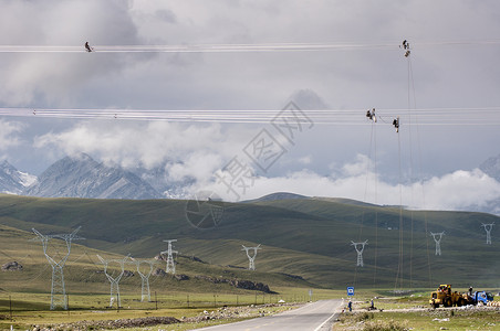 高压架空线路国家电网输电工程基础设施建设背景