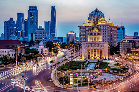 天津城市夜景图片