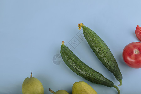 梨子黄瓜背景背景图片