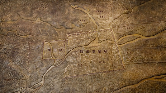 城市地图素材洛阳市博物馆背景