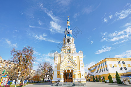 白俄罗斯布列斯特东正教教堂背景