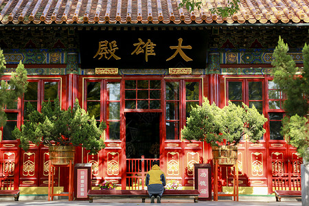 广济寺寺庙背景图片