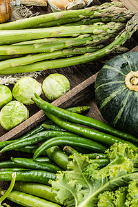 低碳饮食绿色蔬菜背景