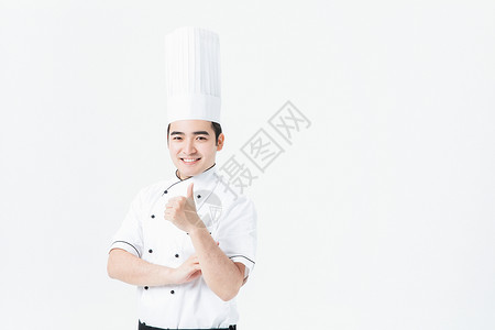 餐饮服务人员西餐厨师形象背景