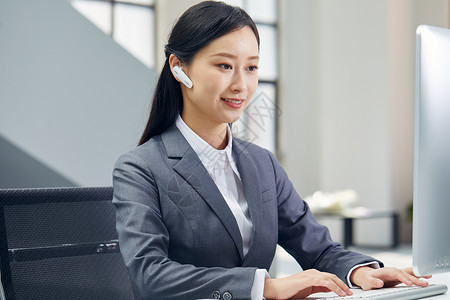 女性客服背景图片