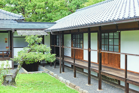 京都庭院日本京都传统庭院背景
