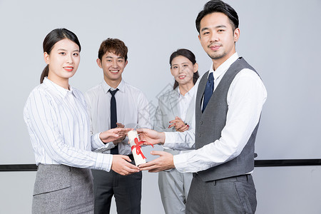 领奖人物商务人士颁奖领奖背景