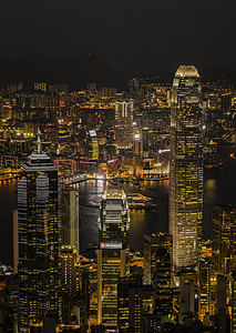 香港维港夜景背景