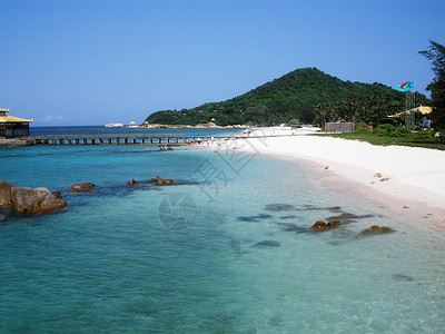 解放海南岛海南三亚海边风光背景