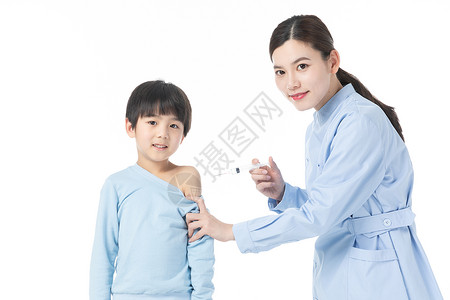 儿童打针疫苗背景图片