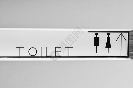 男女浴室创意卫生间指示灯牌背景