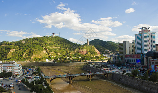 延安整风延安宝塔山背景