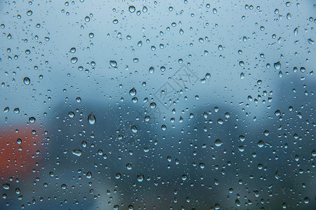 清明时节雨纷纷清玻璃上的水珠背景