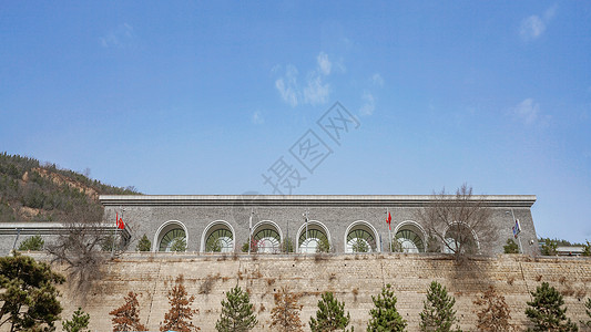 党建墙板报中共中央西北局纪念馆背景