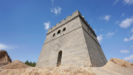 烽火硝烟镇北台长城烽火楼哨塔背景