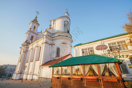 白俄罗斯东正教教堂高清图片