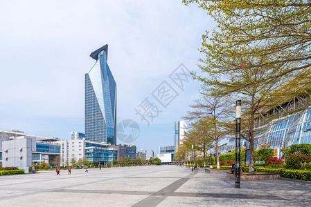 厦门文化广场背景图片