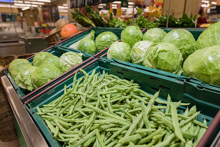 商区超市蔬菜区背景
