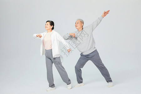 老人运动跳舞图片