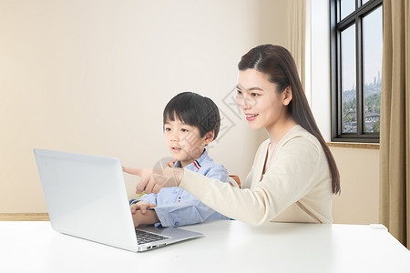 电脑儿童在线教育设计图片