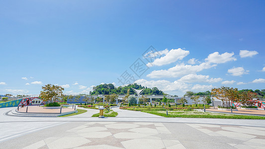 东南亚公园文莱斯里巴加湾公园背景