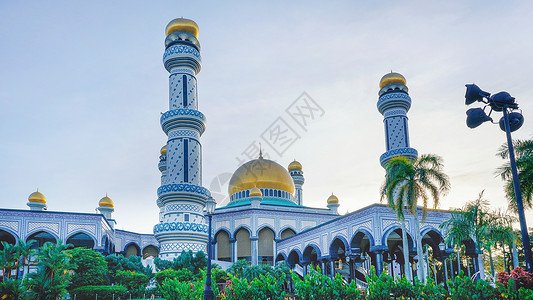 兰坦博尔文莱哈桑纳尔·博尔吉亚清真寺背景