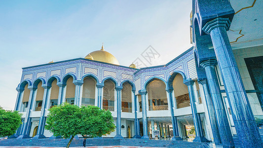 文莱哈桑纳尔·博尔吉亚清真寺高清图片