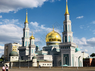 俄罗斯寺院建筑背景图片